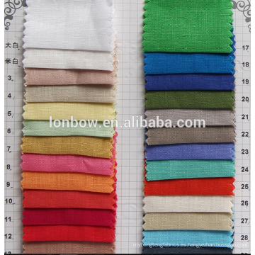 Regular stocking lino puro precio de la tela de lino 149 colores disponibles